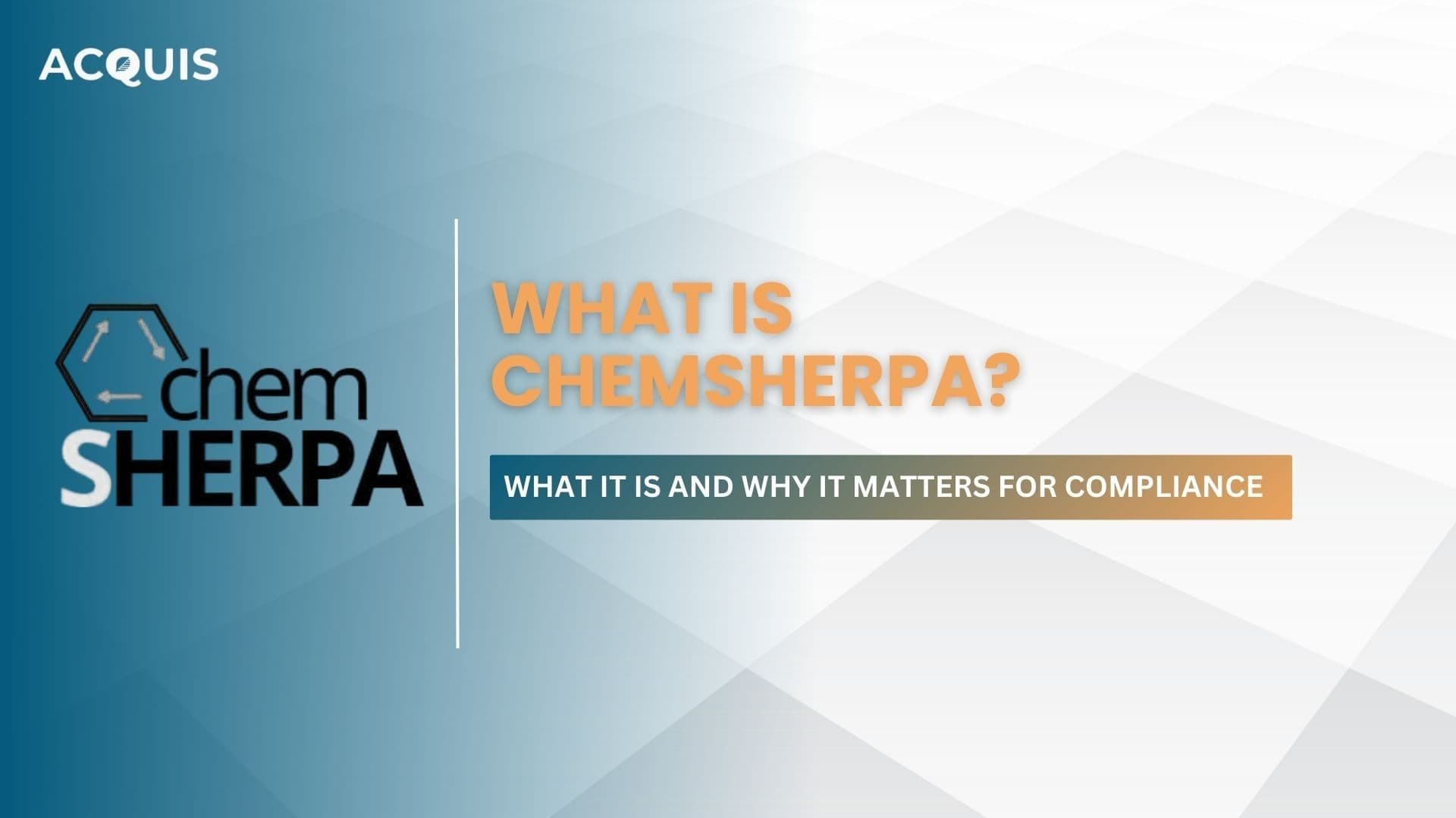 What is ChemSHERPA?