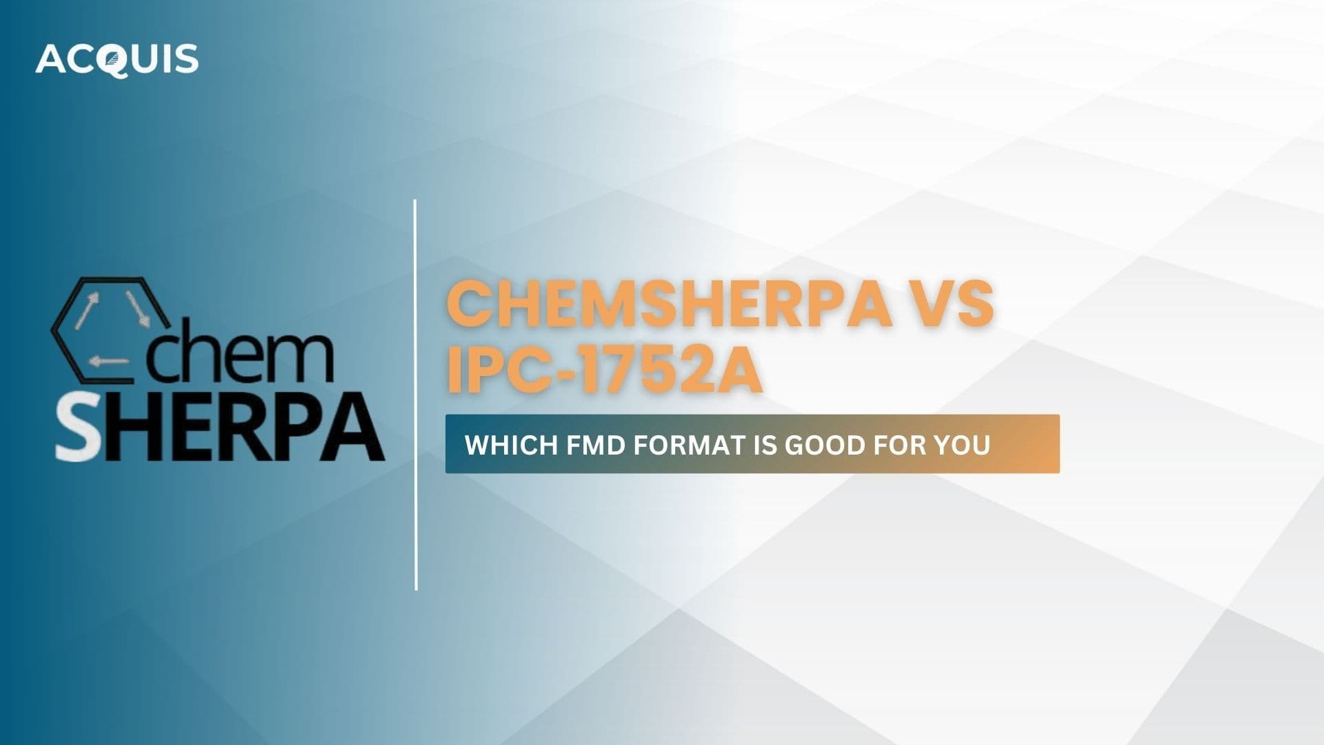 ChemSHERPA vs IPC‑1752A: Which FMD Format is Good for You